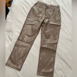 Abercrombie & Fitch Curve Love Patent Leather- The 90s Straight Ultra High Rise